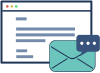 Icon displaying transparent communication