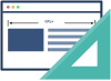 Icon displaying user-centered design